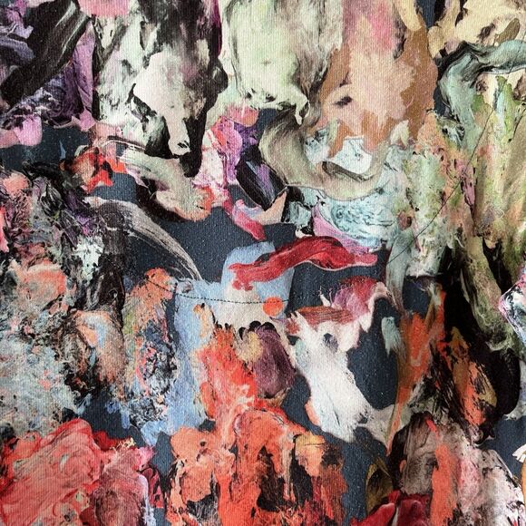 Soft Surroundings Women's Top Size Petite Small Impasto Tunic Top Abstract Artsy - Picture 13 of 16